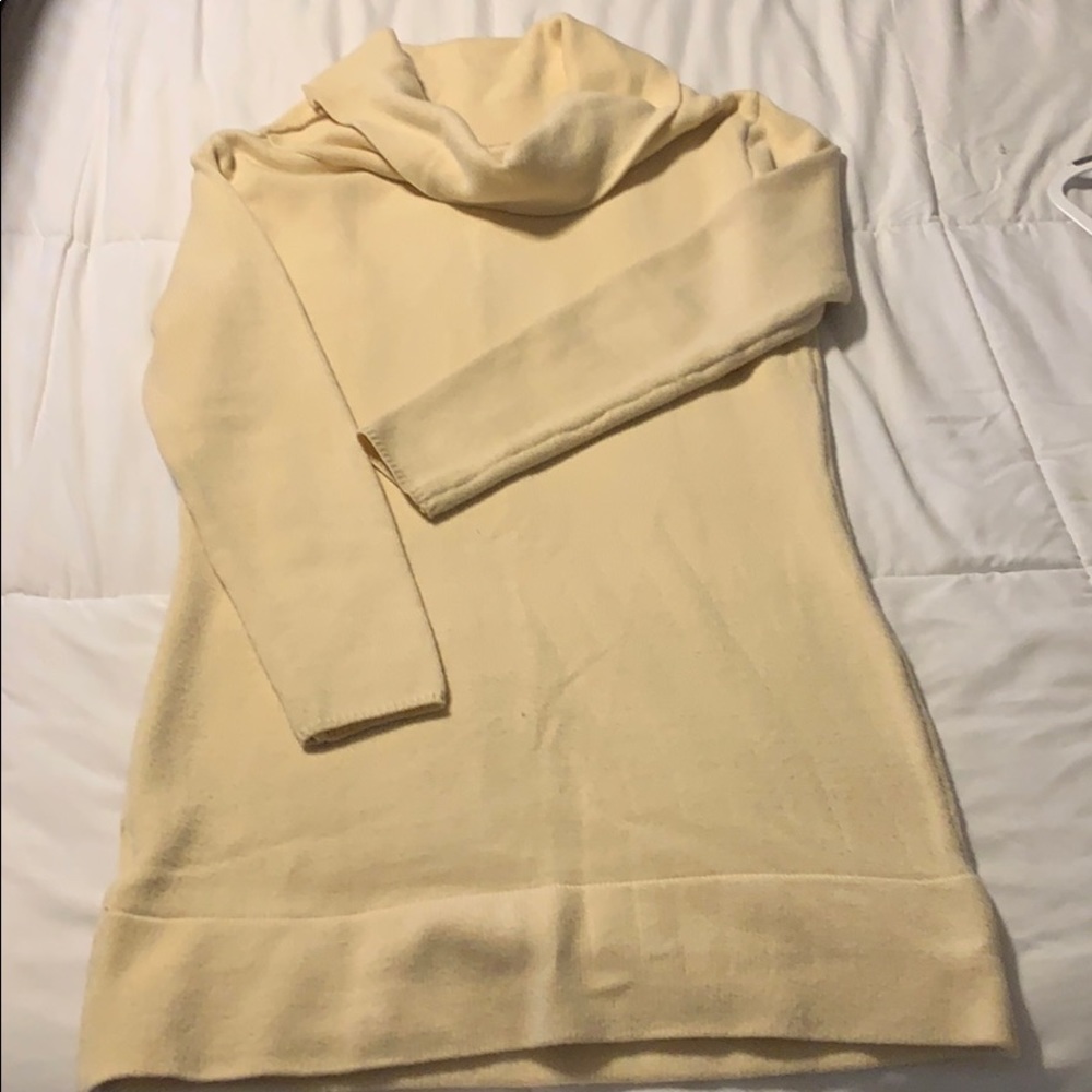 Cowl neck long sleeve tunic sweater XL